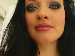 This angel is easily one of the almost all gorgeous beauties that we have ever shot at AllInternal. This astounding green eyed beauty gets pounded by 2 slutty guys. They release all their cum inside her.