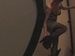Spy web camera woman stripping